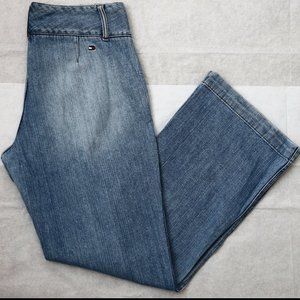Tommy Hilfiger Wide Leg Belt Jeans Vintage Blue 10